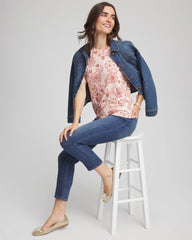Chico's | Elbow Sleeve Tee/ Siesta Rose