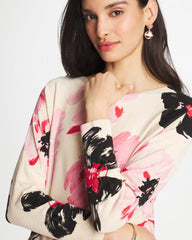 Chico's | Printed Bateau Dolman Pullover/ Sweet Blossom