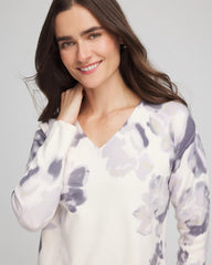 Chico's | Printed V-Neck Sweater/ Multi