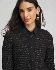 Chico's | Shine Cropped Cardigan/ Black