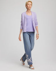 Chico's | Shine Boyfriend Cardigan/ Lilac Mist
