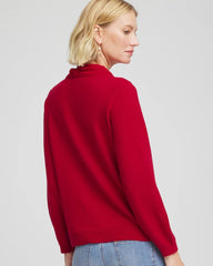 Chico's | Bow-Detailed Sweater/ Carmine Red