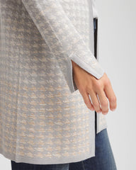 Chico's | Metallic Herringbone Cardigan/ Gray