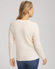Chico's | Crewneck Cashmere Pullover Sweater/ Cream