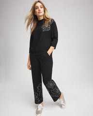 Chico's | Zenergy® Luxe Intarsia Pants/ Black