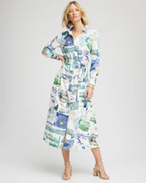 Chico's | Port Call Maxi Shirtdress/ Ecru