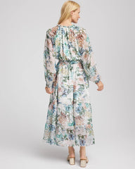 Chico's | Georgette Tie-Front Maxi Dress/ Ecru
