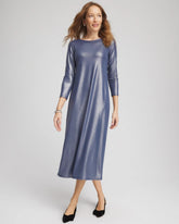 Chico's | Foiled Jersey Knit Maxi Dress/ Indigo Sky