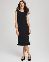 Chico's | Travelers™ Fringe Hem Tank Dress/ Travelers Black