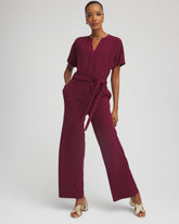 Chico's | Belted Dolman-Sleeve Jumpsuit/ Deep Chianti
