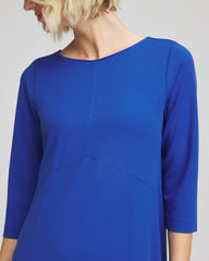 Chico's | Seamed Crepe Maxi Dress/ Cobalt Stone