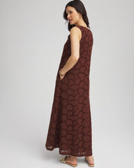 Chico's | Eyelet Cutout Maxi Tank Dress/ Cacao
