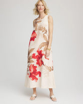 Chico's | Floral Tank Linen Maxi Dress/ Multi