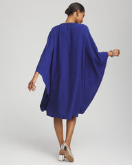 Chico's | Embellished Kaftan Dress/ Blue Casa