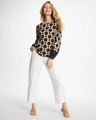 Chico's | Utility Wide Pull-On Crop Jeans/ Alabaster