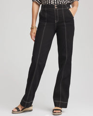 Chico's | Pull-On Wide-Leg Jeans/ Black