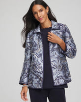 Chico's | Travelers™ Jacquard Swirl Jacket/ Travelers India Ink