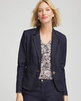 Chico's | Denim Peplum Blazer/ Cedar Rinse