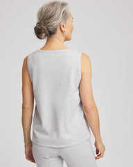Chico's | Zenergy® Luxe Diamante Tank/ Frosted Gray Heather