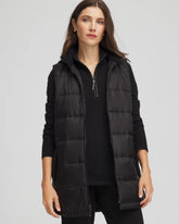 Chico's | Zenergy® Quilted Hooded Vest/ Black