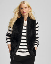 Chico's | Zenergy® Luxe Faux Fur Vest/ Black