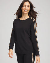 Chico's | Zenergy® Lattice-Trim Pullover Top/ Black