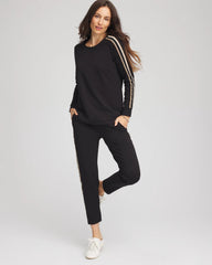 Chico's | Zenergy® Lattice-Trim Pullover Top/ Black