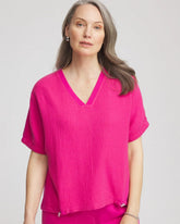 Chico's | Zenergy® Gauze Lounge Shirt/ Crushed Berries