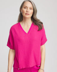 Chico's | Zenergy® Gauze Lounge Shirt/ Crushed Berries