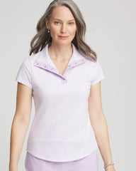Chico's | Zenergy® Striped UPF Short-Sleeve Top/ Violet Aura