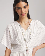 Chico's | Chico's Originals White Jade Ocean Necklace/ Silver