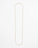 Chico's | Long Goldtone Seed Bead Necklace/ Gold