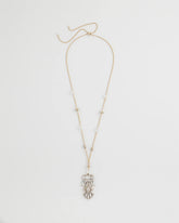 Chico's | Adjustable Opalescent Pendant Necklace/ Pink