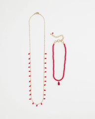 Chico's | Convertible Red Necklace/ Red