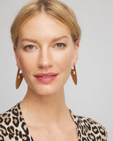 Chico's | Gold Triangle Linear Earrings/ Gold