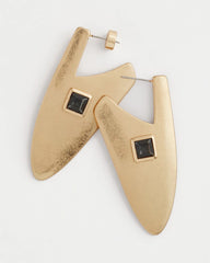 Chico's | Gold Triangle Linear Earrings/ Gold