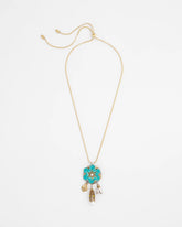 Chico's | Adjustable Flower Charm Pendant Necklace/ Multi