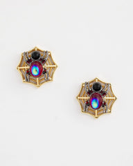 Chico's | Spider Web Glitz Earrings/ Orange