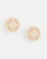 Chico's | No Droop® Enamel Clip-On Earrings/ Pink