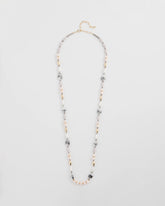 Chico's | Pink Art Deco Beaded Necklace/ Pink