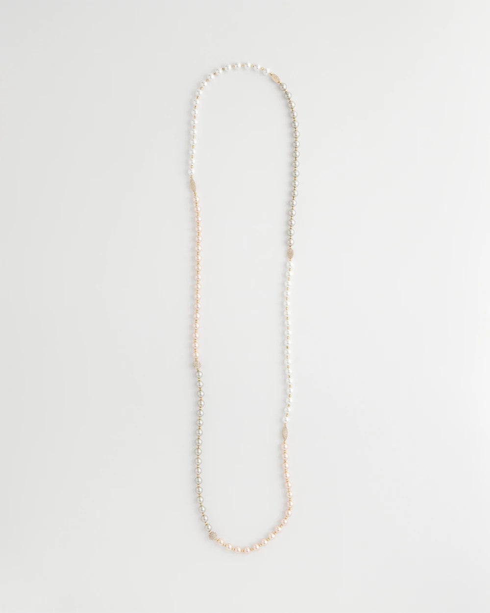 Chico's | Art Deco Beaded Necklace/ Pink