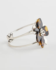 Chico's | Tortoise Floral Hinge Bracelet/ Neutral
