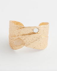 Chico's | Molten Goldtone Cuff Bracelet/ Gold