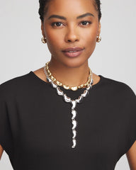 Chico's | Convertible Mixed-Metals Y-Necklace/ Mixed Metals