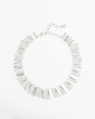 Chico's | Silver Wave Collar Necklace/ Silver