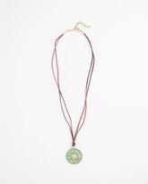 Chico's | Sundial Medallion Pendant/ Turquoise