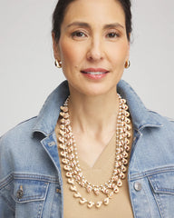 Chico's | Multi-Strand Shell Necklace/ Neutral