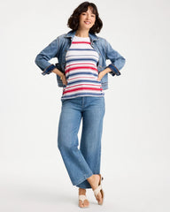 Chico's | Cotton Button Trim Tank/ Passport Blue