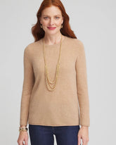 Chico's | Cashmere Crewneck Sweater/ Camel