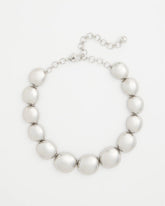 Chico's | Silver Pebble Collar Necklace/ Silver